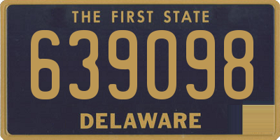 DE license plate 639098