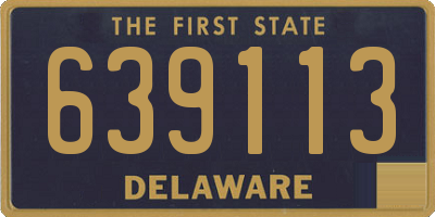 DE license plate 639113