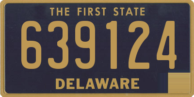 DE license plate 639124