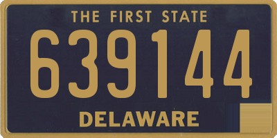 DE license plate 639144