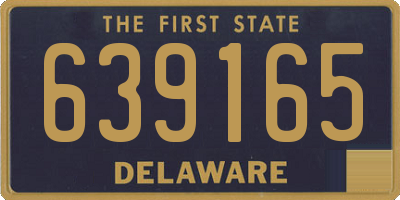 DE license plate 639165