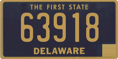 DE license plate 63918