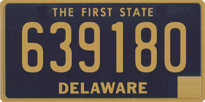 DE license plate 639180