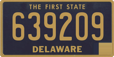 DE license plate 639209