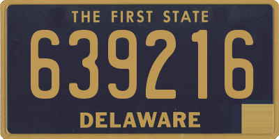 DE license plate 639216
