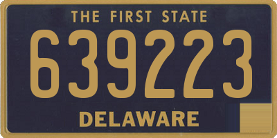 DE license plate 639223