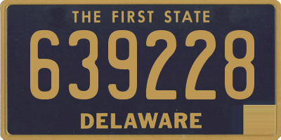 DE license plate 639228