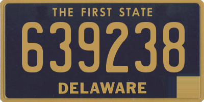 DE license plate 639238