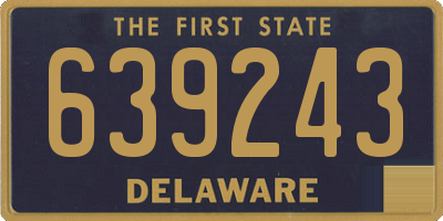 DE license plate 639243