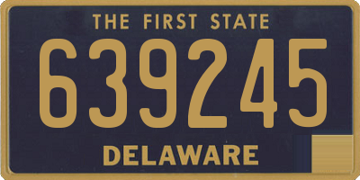 DE license plate 639245