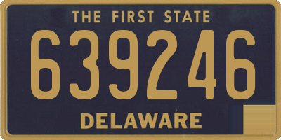 DE license plate 639246