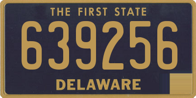 DE license plate 639256