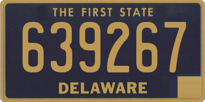 DE license plate 639267