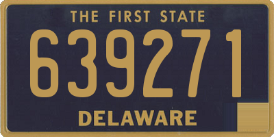 DE license plate 639271