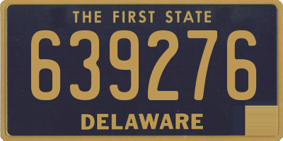 DE license plate 639276