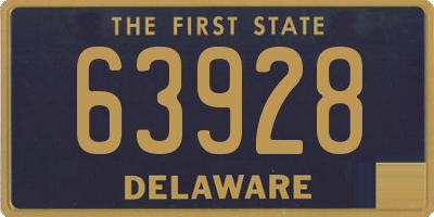 DE license plate 63928