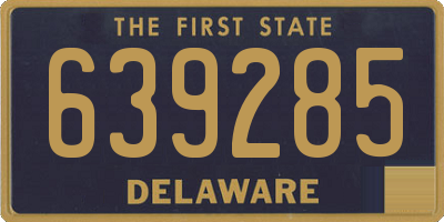 DE license plate 639285