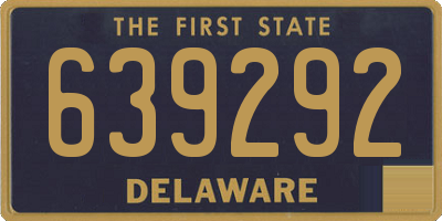 DE license plate 639292