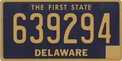 DE license plate 639294