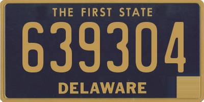 DE license plate 639304