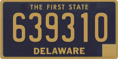 DE license plate 639310