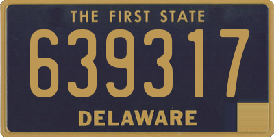 DE license plate 639317