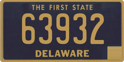 DE license plate 63932