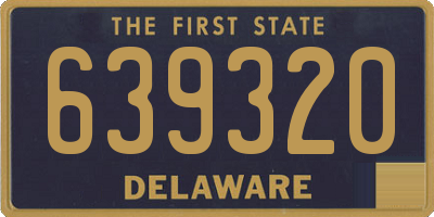 DE license plate 639320