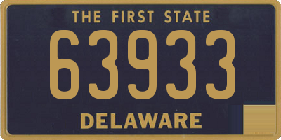 DE license plate 63933