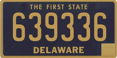 DE license plate 639336