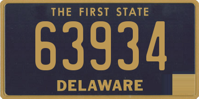 DE license plate 63934