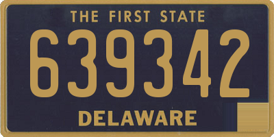 DE license plate 639342