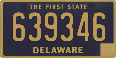 DE license plate 639346