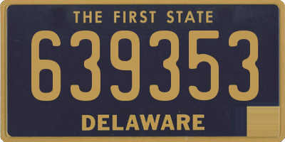 DE license plate 639353
