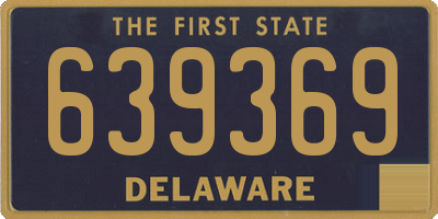 DE license plate 639369
