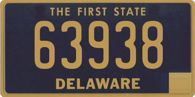 DE license plate 63938
