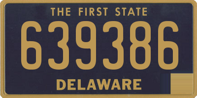 DE license plate 639386