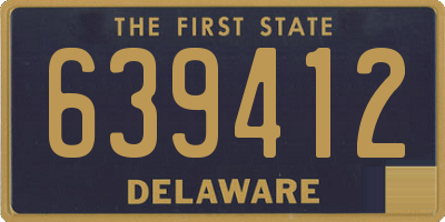 DE license plate 639412