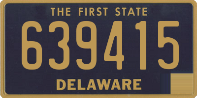 DE license plate 639415