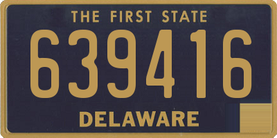 DE license plate 639416