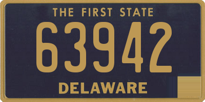 DE license plate 63942