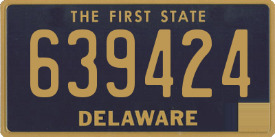 DE license plate 639424