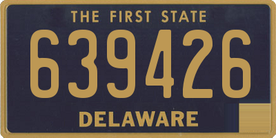 DE license plate 639426
