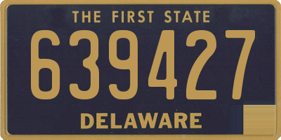 DE license plate 639427