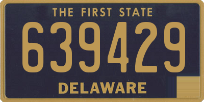 DE license plate 639429