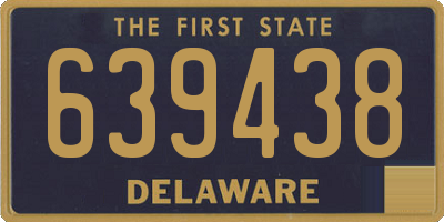 DE license plate 639438