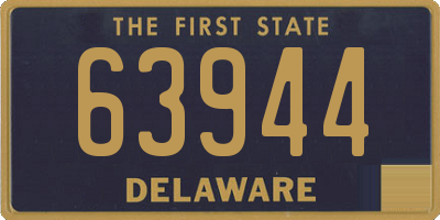 DE license plate 63944