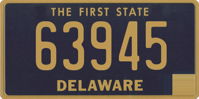 DE license plate 63945