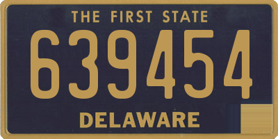 DE license plate 639454