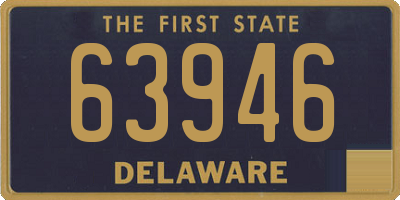 DE license plate 63946